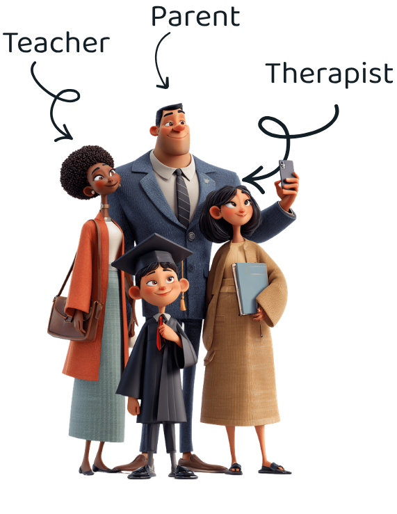 Teacher, Parent, and Therapist care community